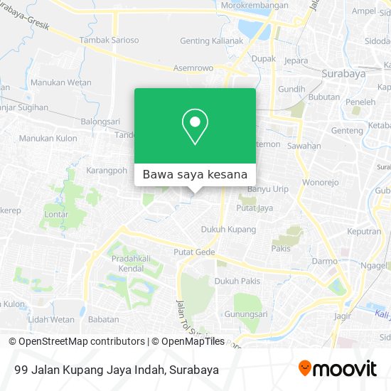 Peta 99 Jalan Kupang Jaya Indah