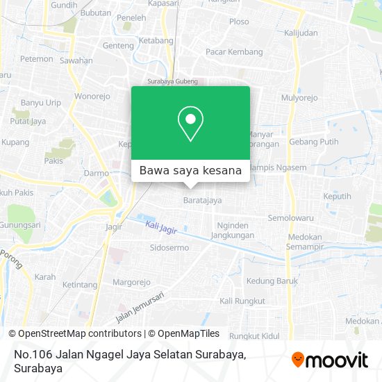 Peta No.106 Jalan Ngagel Jaya Selatan Surabaya