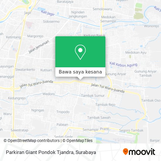 Peta Parkiran Giant Pondok Tjandra