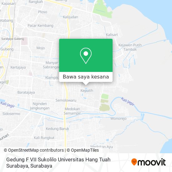 Peta Gedung F VII Sukolilo Universitas Hang Tuah Surabaya