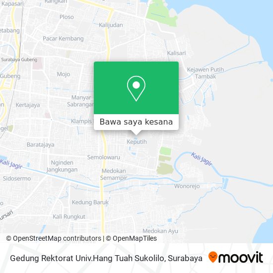 Peta Gedung Rektorat Univ.Hang Tuah Sukolilo