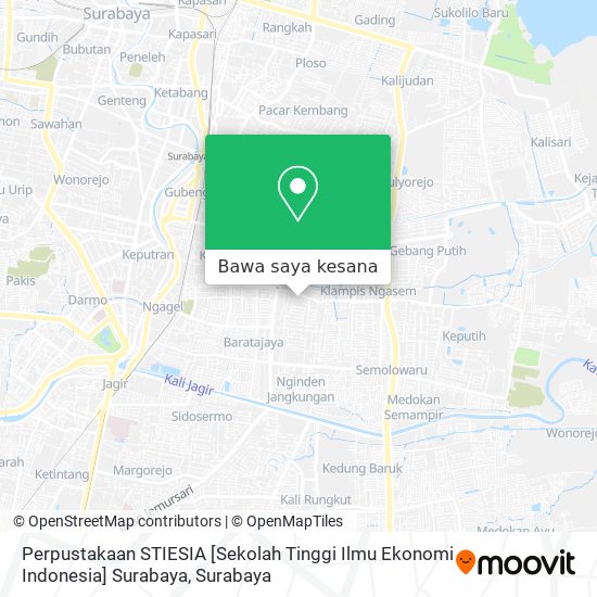 Peta Perpustakaan STIESIA [Sekolah Tinggi Ilmu Ekonomi Indonesia] Surabaya