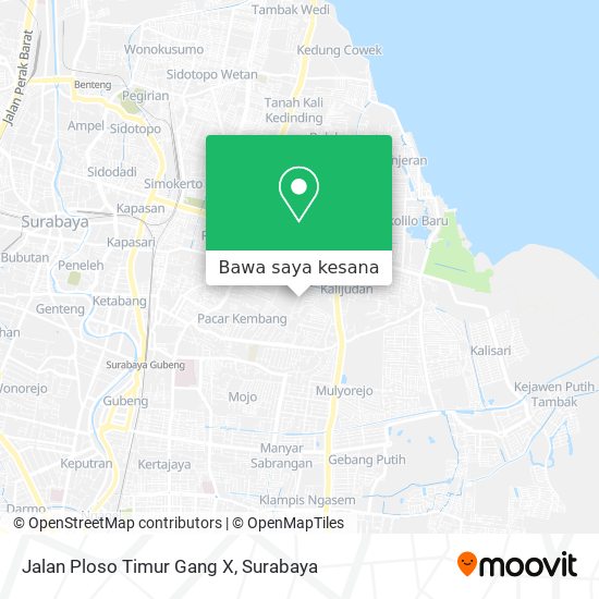 Peta Jalan Ploso Timur Gang X