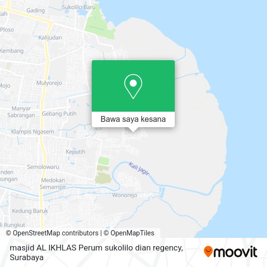 Peta masjid AL IKHLAS Perum sukolilo dian regency