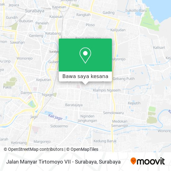 Peta Jalan Manyar Tirtomoyo VII - Surabaya