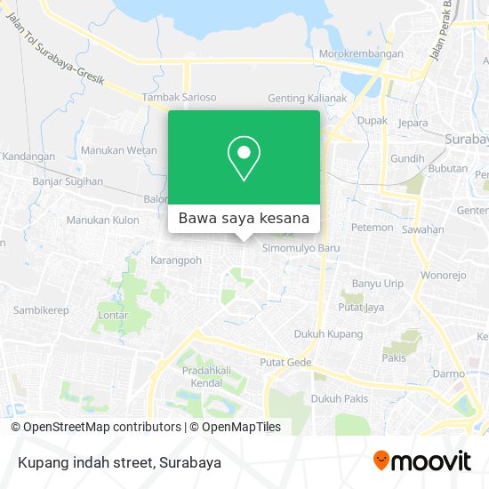 Peta Kupang indah street