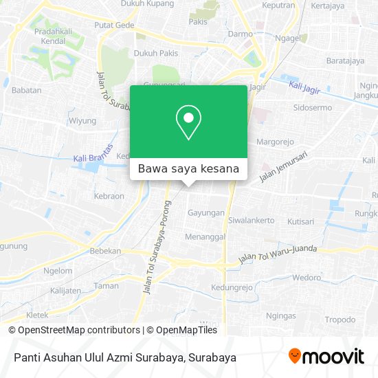 Peta Panti Asuhan Ulul Azmi Surabaya