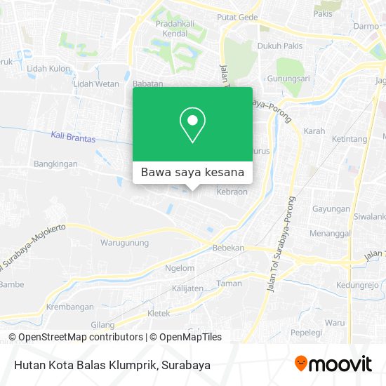 Peta Hutan Kota Balas Klumprik