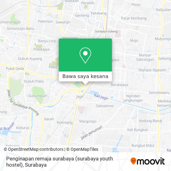 Peta Penginapan remaja surabaya (surabaya youth hostel)