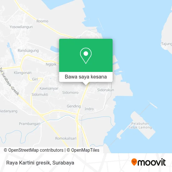 Peta Raya Kartini gresik