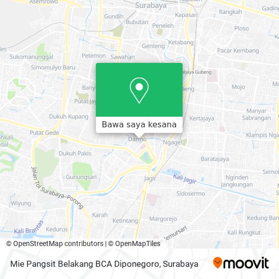 Peta Mie Pangsit Belakang BCA Diponegoro