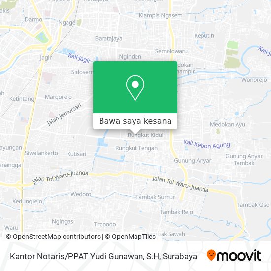 Peta Kantor Notaris / PPAT Yudi Gunawan, S.H