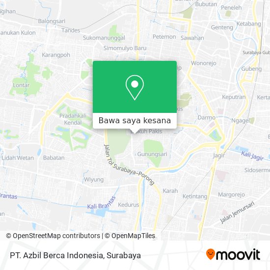 Peta PT. Azbil Berca Indonesia