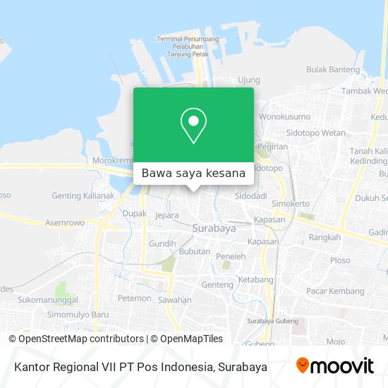 Peta Kantor Regional VII PT Pos Indonesia