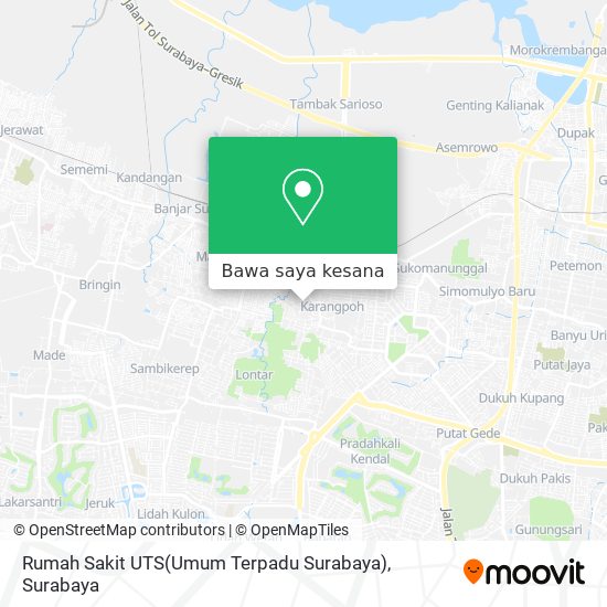 Peta Rumah Sakit UTS(Umum Terpadu Surabaya)