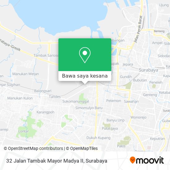 Peta 32 Jalan Tambak Mayor Madya II