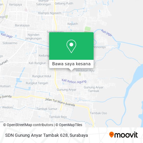 Peta SDN Gunung Anyar Tambak 628