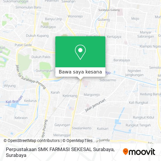 Peta Perpustakaan SMK FARMASI SEKESAL Surabaya