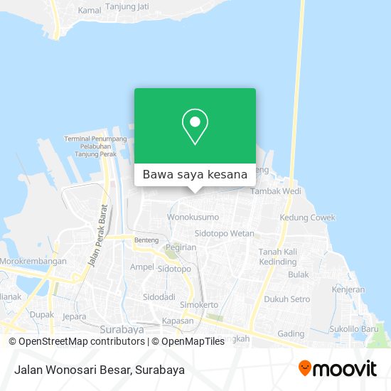 Peta Jalan Wonosari Besar