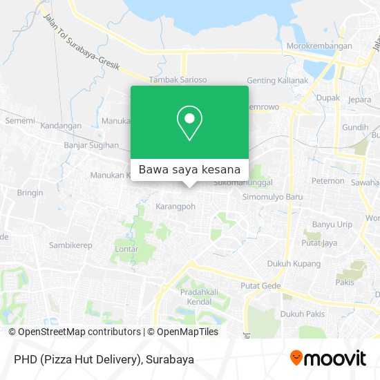 Peta PHD (Pizza Hut Delivery)