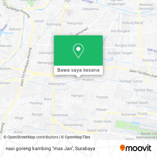 Peta nasi goreng kambing "mas Jan"