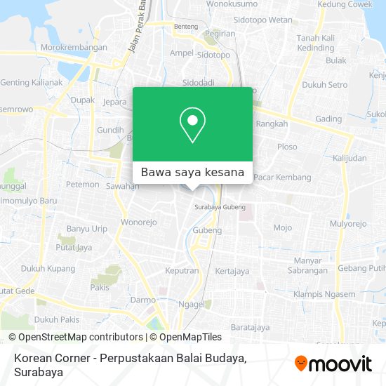 Peta Korean Corner - Perpustakaan Balai Budaya