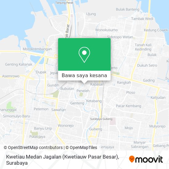Peta Kwetiau Medan Jagalan (Kwetiauw Pasar Besar)