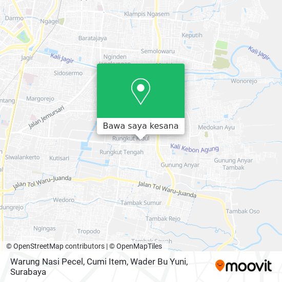 Peta Warung Nasi Pecel, Cumi Item, Wader Bu Yuni