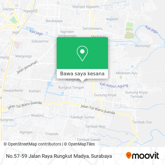 Peta No.57-59 Jalan Raya Rungkut Madya