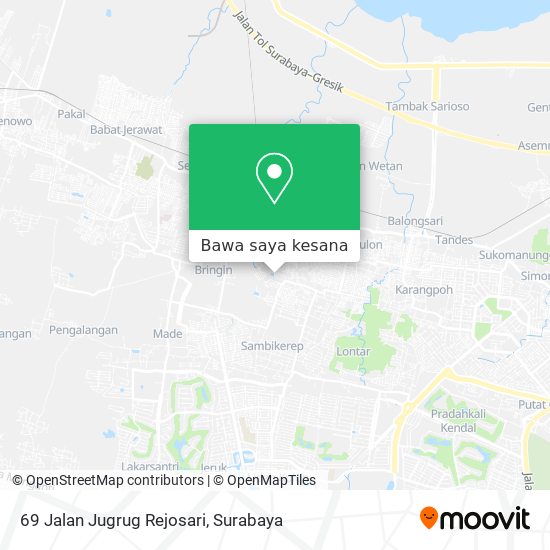 Peta 69 Jalan Jugrug Rejosari