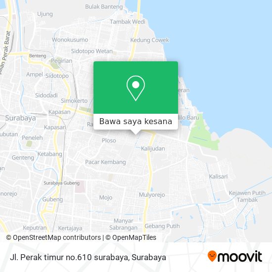 Peta Jl. Perak timur no.610 surabaya