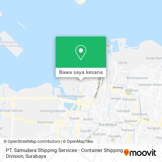 Peta PT. Samudera Shipping Services - Container Shipping Division