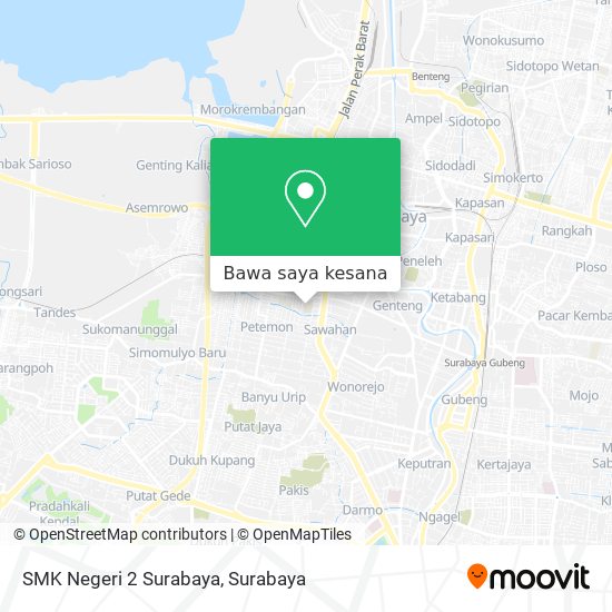 Peta SMK Negeri 2 Surabaya