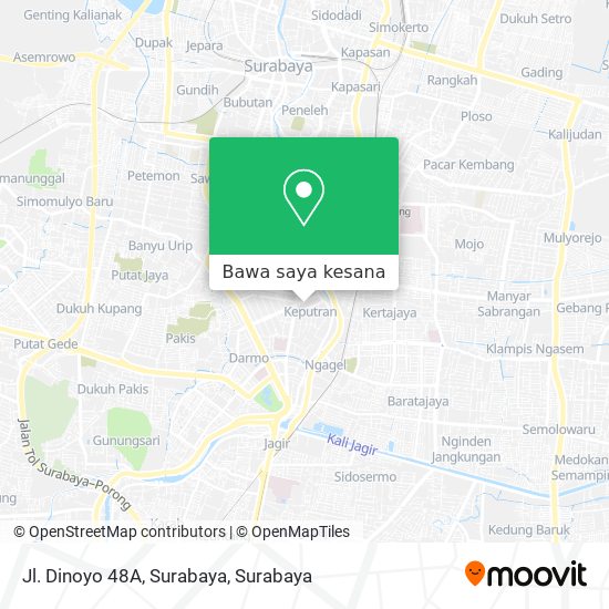 Peta Jl. Dinoyo 48A, Surabaya