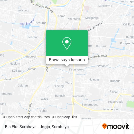 Peta Bis Eka Surabaya - Jogja