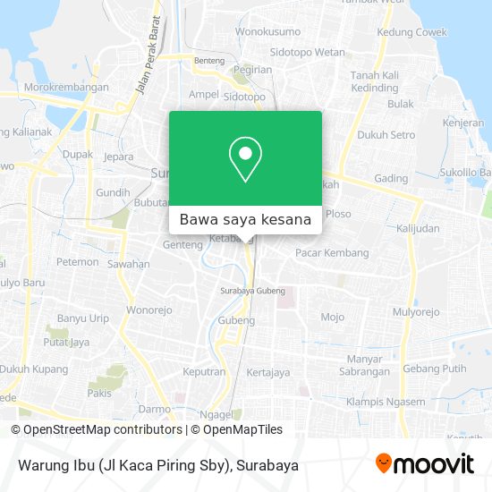 Peta Warung Ibu (Jl Kaca Piring Sby)