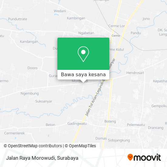 Peta Jalan Raya Morowudi