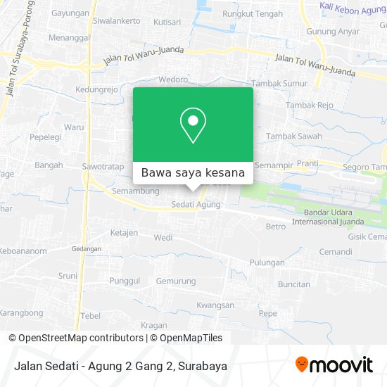 Peta Jalan Sedati - Agung 2 Gang 2