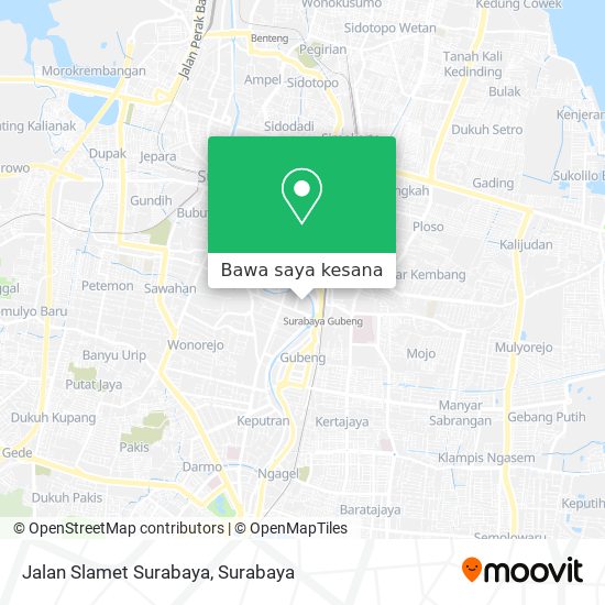 Peta Jalan Slamet Surabaya