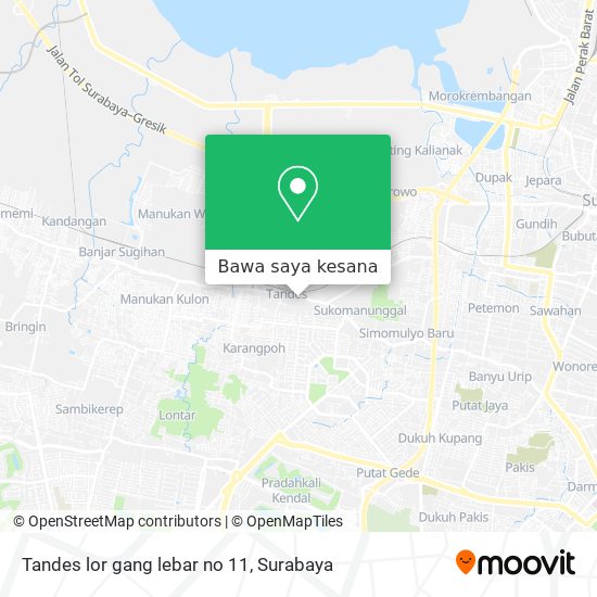 Peta Tandes lor gang lebar no 11