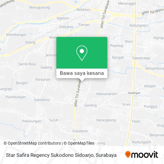 Peta Star Safira Regency Sukodono Sidoarjo