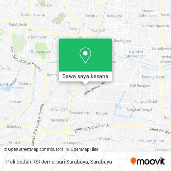 Peta Poli bedah RSI Jemursari Surabaya