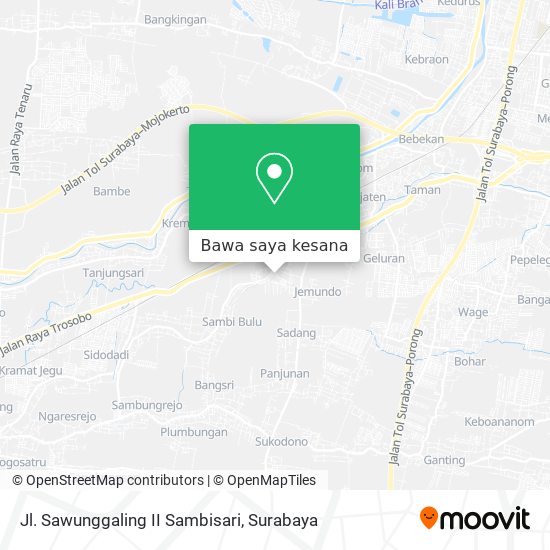 Peta Jl. Sawunggaling II Sambisari
