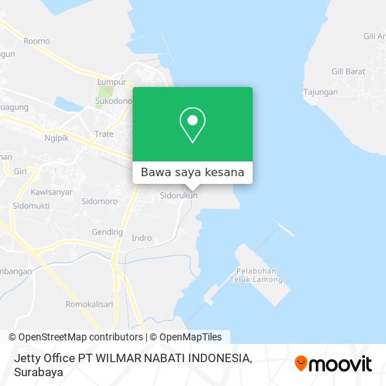 Peta Jetty Office PT WILMAR NABATI INDONESIA