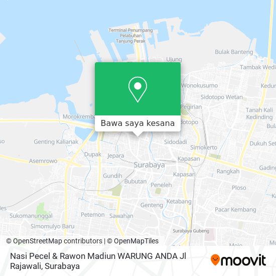 Peta Nasi Pecel & Rawon Madiun WARUNG ANDA Jl Rajawali