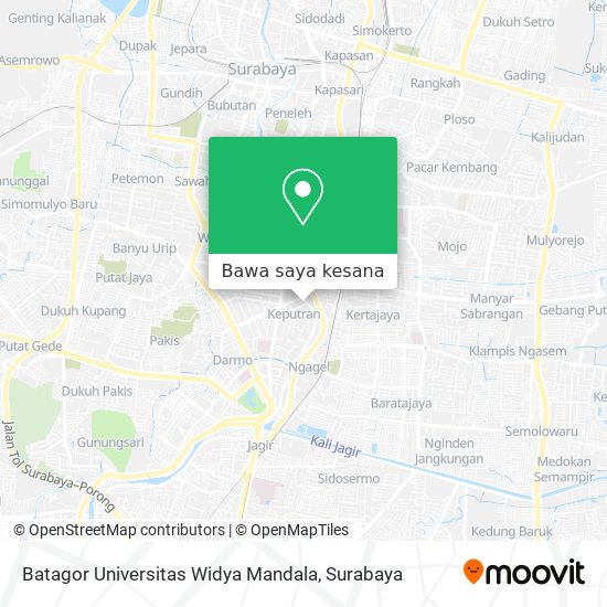 Peta Batagor Universitas Widya Mandala