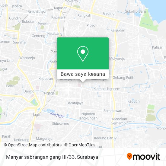 Peta Manyar sabrangan gang  III/33