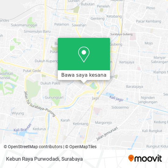 Peta Kebun Raya Purwodadi