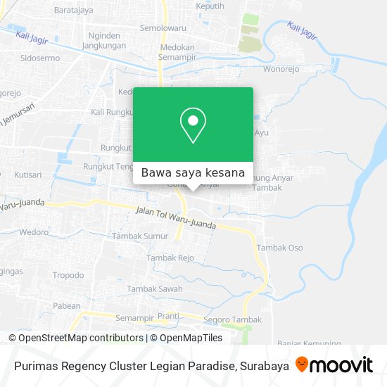 Peta Purimas Regency Cluster Legian Paradise
