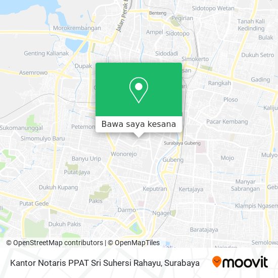 Peta Kantor Notaris PPAT Sri Suhersi Rahayu